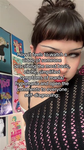 Like as someone with bipolar 2, hypomania is very complicated and you don’t have bipolar because you relate to a select few common symptoms of mania/hypomania. I don’t know why people think having this disorder is fun or quirky because I can assure you it is not. #bipolar #fyp #trending #relateable #viral