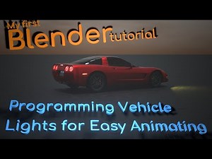 Blender Tutorial-How to automate vehicle lights for easy animation