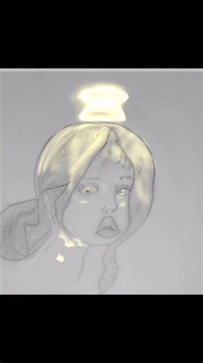 Glowing Girl Sketch ✨ Easy Pencil Drawing Tutorial | Aesthetic Art