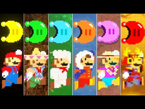Super Mario Odyssey - All 8-Bit Warp Pipes & Power Moons