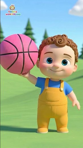 Learn Colors with Basketballs 🟢🔴🔵🟡 | Cartoon for Kids | Nursery Rhymes & Kids Songs #shorts #baby