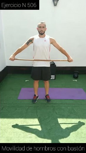 Ejercicio N 506 - Movilidad de hombros con bastón