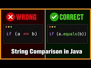Stop Using == for Strings! The Safe Way to Compare in Java