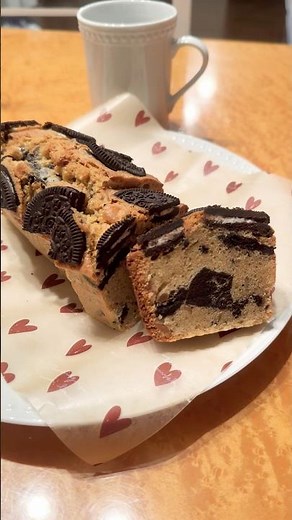 【超簡単】オレオパウンドケーキ#料理 #料理動画 #スイーツ #バレンタイン #ケーキ #作り方 #レシピ #レシピ動画 #自炊 #深夜 #社会人 #社会人vlog #時短 #時短レシピ #簡単