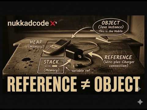 References and Objects in Java visualization using mobile charger