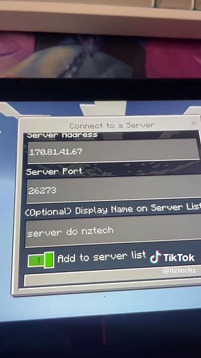 Respondendo a @Otávio 🤙 Como entear em servidor minecraft java pelo nintendo switch #minecraft #nztechz