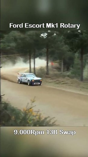 Rotary Engined FORD Escort Mk1 Screaming in Forest 🔥