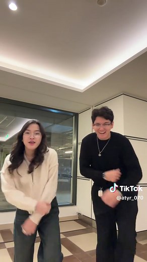 Synchronized Dance Routine in Modern Indoor Setting