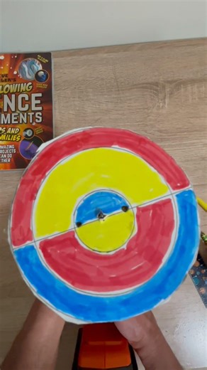 Guess the Color Your Brain Makes! | Optical Illusion. #ScienceExperiment #STEM # #ColorWheel