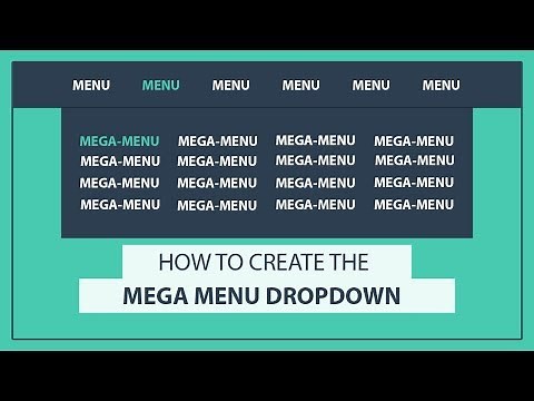 How to create the Mega Drop Down Menu using HTML and CSS - CSS Mega Menu