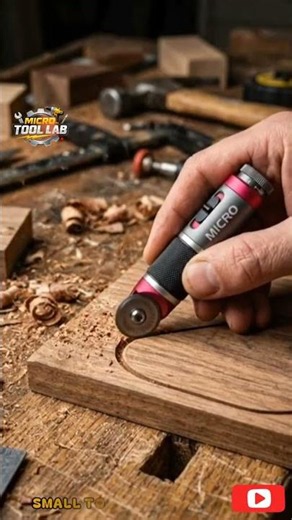 Tiny MICRO Tool Makes Flawless Curves #satisfying #woodworking #usa #tools #usashorts #diy #wood