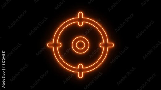 aim or target icon with green screen Sniper Scope Crosshair Animation Overlay with Rotating HUD Target Reticle and Circular UI Elements Video Editing FPS Gaming Effects