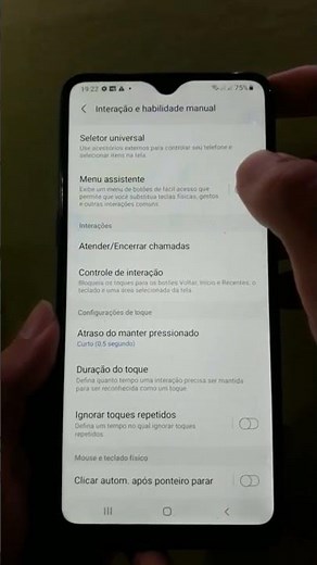 Como ativar o menu assistente em um Smartphone da Samsung