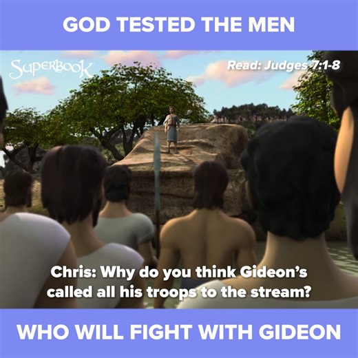 God chose only 300 men who would fight with Gideon against the 135,000 Midianite army. 😯😯😯 Watch this video to know what will happen next. ⬇️ | Superbook