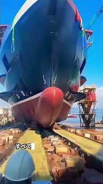 Shocking Footage of a Massive Ship Launch #GiantShip #ScienceExplained #WorldKnowledge #LearnSome...