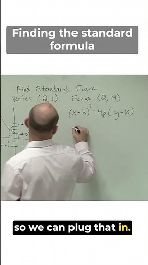 Finding the standard formula #parabola #conicsection #brianmclogan