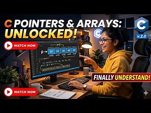 Master C Pointers & Arrays in 1 Video | Learn C Pointers & Arrays From Scratch | Zero to Hero in C
