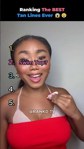 Ranking The BEST Tan Lines Ever 😱😯 #shorts #ranking #tanlines