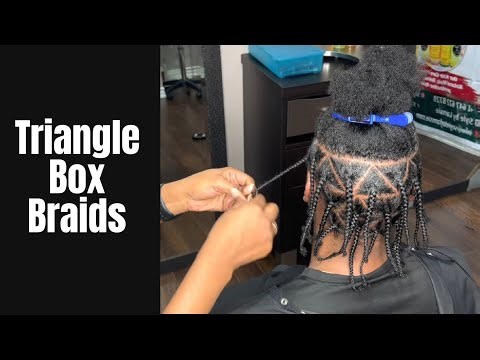 Mens Triangle Box Braids Tutorial | Travis Scott/Asap Rocky Inspired | Mens Braids | For Beginners