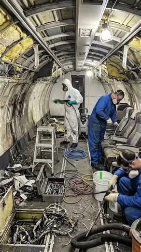 Rusty Plane Restored to Brand New ✈️ Incredible Transformation #shorts