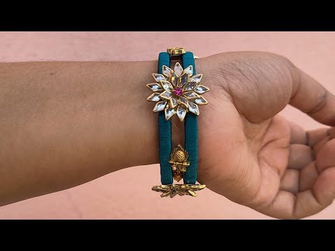 beautiful kundan double layer thread bangles making