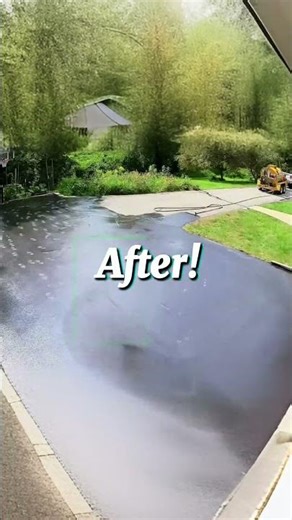 Driveway Transformation in 20 Seconds | DIY Resealing Before & After #shorts