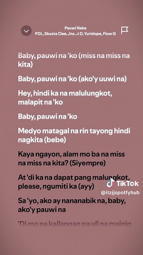 Pauwi Nako full song 2026 Tagalog