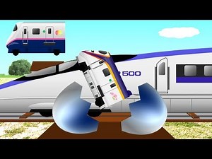 親子新幹線と踏切 | こどもアニメ