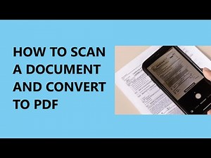 How to scan a document and make PDF in iPhone or iPad