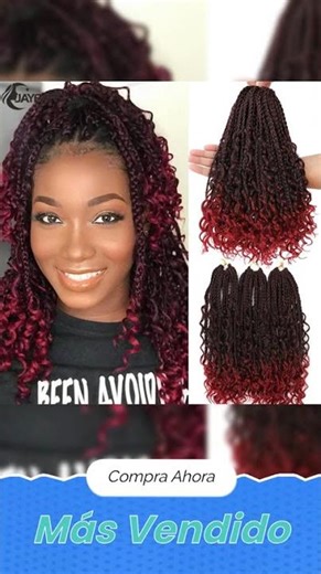 Goddess Box Braids Bob – Bohemian Style with Vibrant Ombre Colors