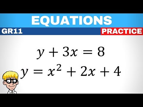 3a) Simultaneous equations gr 11 | Try