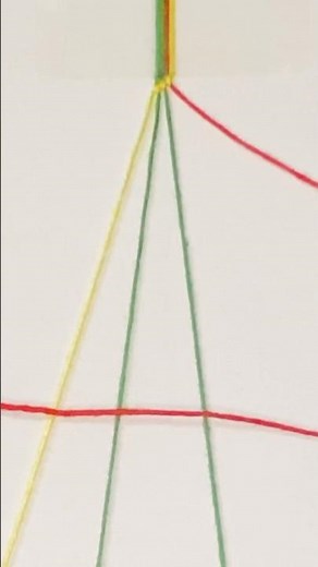 簡単4本で作る簡単ミサンガの編み方：friendshipbracelet tutorial for beginner #ミサンガ #friendshipbracelet #shorts