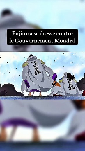 Partie 146 – Moment épique dans One Piece Fujitora discute avec Menarde, un haut gradé de la Marine. Il réalise que Doflamingo reste intouchable, protégé par le Gouvernement Mondial. Enragé, Fujitora dénonce cette injustice : les cris du peuple ne sont plus ceux de la détresse, mais de la révolte. Il fulmine en déclarant que le Gouvernement se prend pour des dieux. #onepiece #fujitora #doflamingo #animeedits