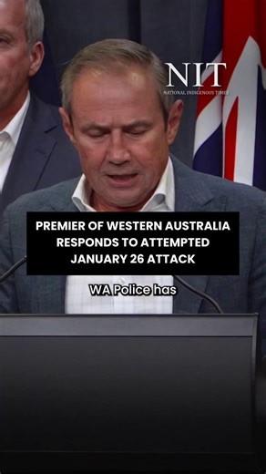 Western Australian Premier Roger Cook condemned Monday’s attempted bomb attack in Boorloo/Perth as “completely unacceptable,” urging respect for diverse views and rejecting hate in the community. The 31-year-old suspect has been charged with attempting to harm others and making explosives, with bail refused. Read the full story 📲 https://nit.com.au/27-01-2026/22333/suspect-in-attempted-january-26-rally-bomb-attack-faces-court | National Indigenous Times