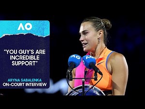 Aryna Sabalenka On-Court Interview | Australian Open 2026 Final