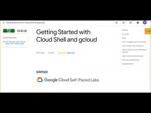 Getting Started with Cloud Shell and gcloud GSP002
