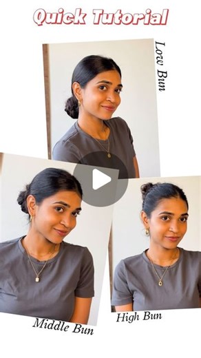 Soundarya | Here’s a quick guide to help you figure out which bun works best for you: Finding the perfect bun placement can really elevate your look.... | Instagram