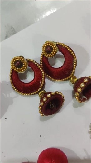 silk thread earing