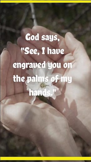 Isaiah 49:16 | Engraved In The Palm Of His Hands | Blessed By His Word