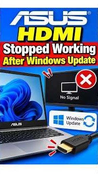 HDMI Stopped Working After Windows Update #HDMINotWorking #WindowsUpdate #HDMIFix