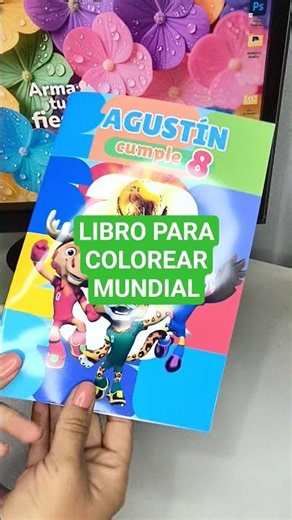 Libro para colorear con actividades, te muestro lo lindo que quedó. #papeleriacreativa #mundial2026