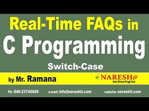 Switch-Case | C Technical Interview Questions and Answers | Mr. Ramana