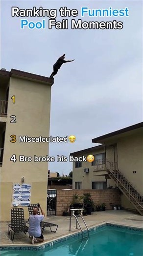 Ranking the funniest pool fail moments
