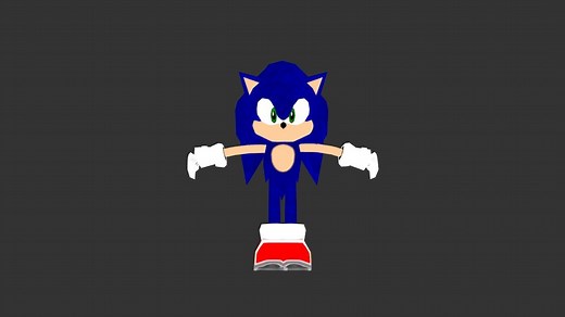Modern Sonic (Sonic Adventure 1) - 3D model by smitty462_
