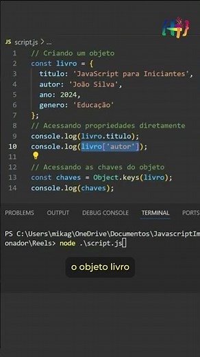 Entendendo Objetos em Javascript! | #shorts