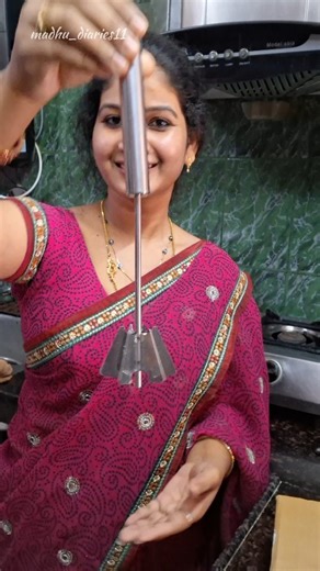 Madhu Chowdhary on Instagram: "🧡 This hand blender is so good! 😍 Just press and blend — no electricity, no effort ⚡ Perfect for buttermilk, lassi, eggs, coffee froth and more ☕🍳 Super affordable and useful kitchen tool 🔥 Must-have for every kitchen 👌✨ #FlipkartFinds #KitchenGadgets #HandBlender AmazonFinds BudgetBuy UsefulProducts KitchenEssentials ProductReview KitchenTools MustHave AffordableFinds ViralProduct ReelReview UsefulFind SmartBuy HomeEssentials DailyUseProduct CookingMadeEasy R