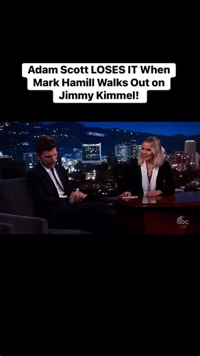 Adam Scott LOSES IT When Mark Hamill Walks Out on Jimmy Kimmel! Part 1 | Entertainment Stories