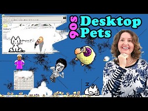 Mum Tries Out Desktop Pets From The 90's On Windows 2000