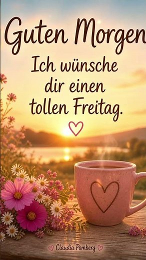 Guten Morgen Ich wünsche dir einen tollen Freitag #GutenMorgen​#Freitag​#EndlichFreitag