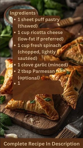 Baked Spinach & Ricotta Parcels Recipe by What Shall I Cook